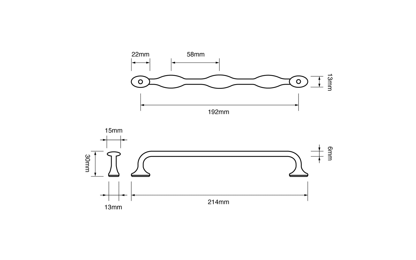 214mm Handle