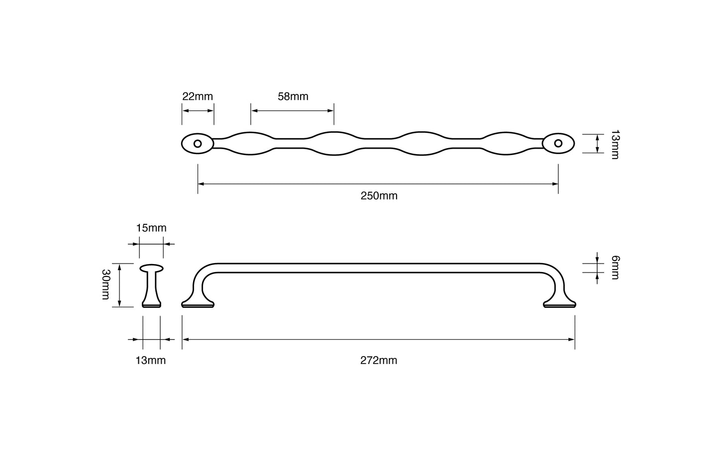 272mm Handle