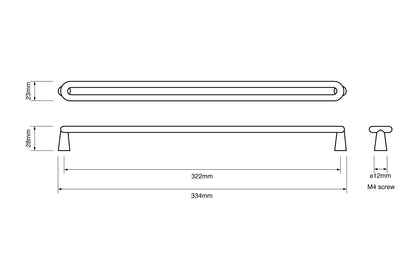 334mm Pull Handle