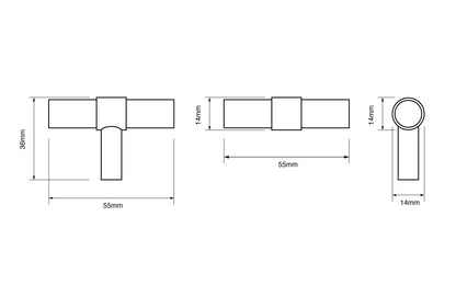 55mm T-Bar