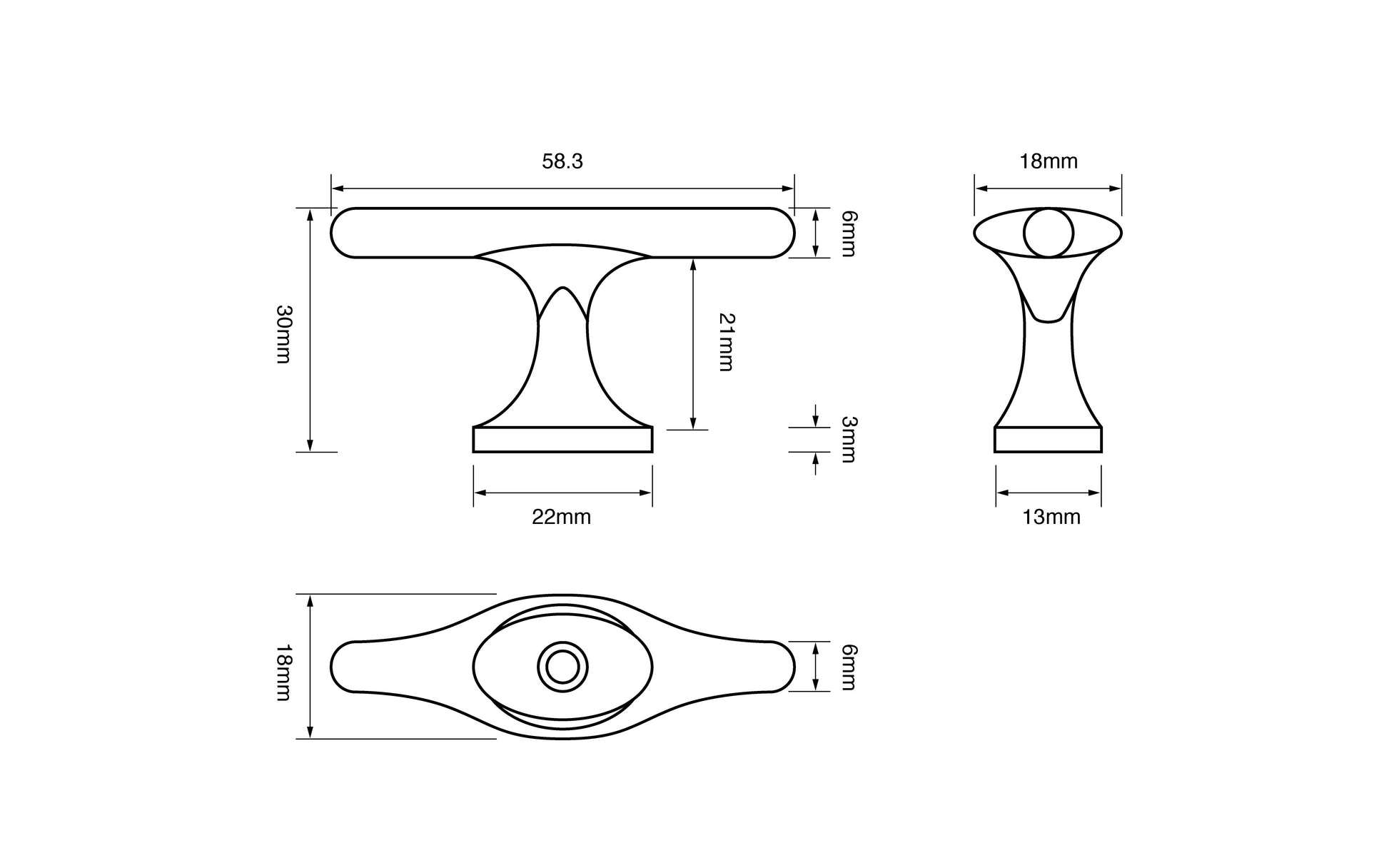 58mm T-Bar